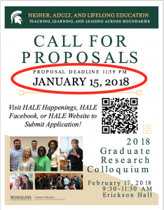 Graduate Research Colloquium Call for Proposals