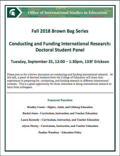 Event: OISE Brown Bag Series