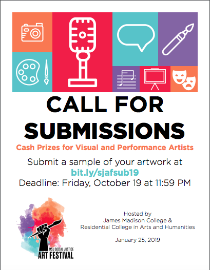 Call for Submissions: 2019 Social Justice Art Festival