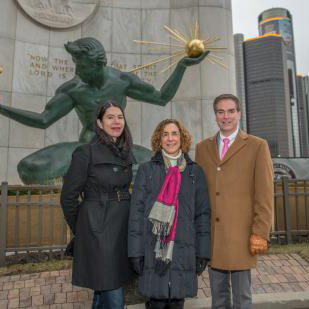 (Left) Alycia Meriweather, Detroit Public Schools; (Middle) Gail Richmond; (Right) Tom Bordenkircher, Woodrow Wilson Foundation. Photo courtesy of Communications and Brand Strategy.