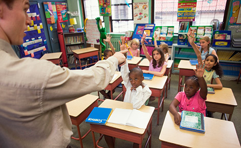 Classroom stock photo