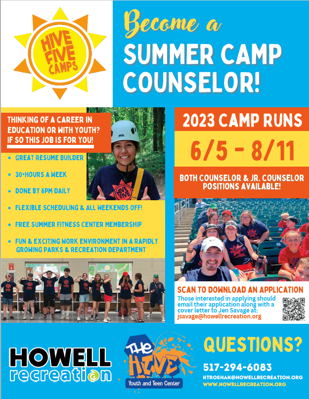 Summer Camp Counselor Opportunity