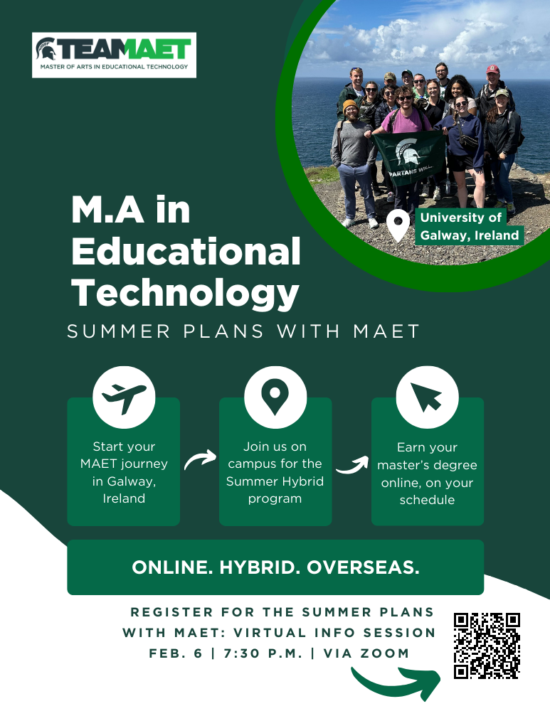 M.A. in Educational Technology: Summer Plans with MAET