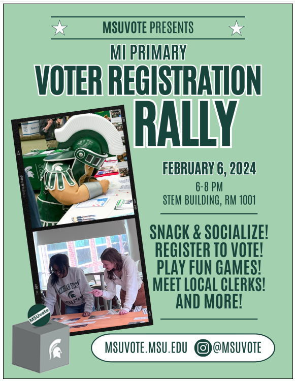 Voter Registration Rally on Feb 6