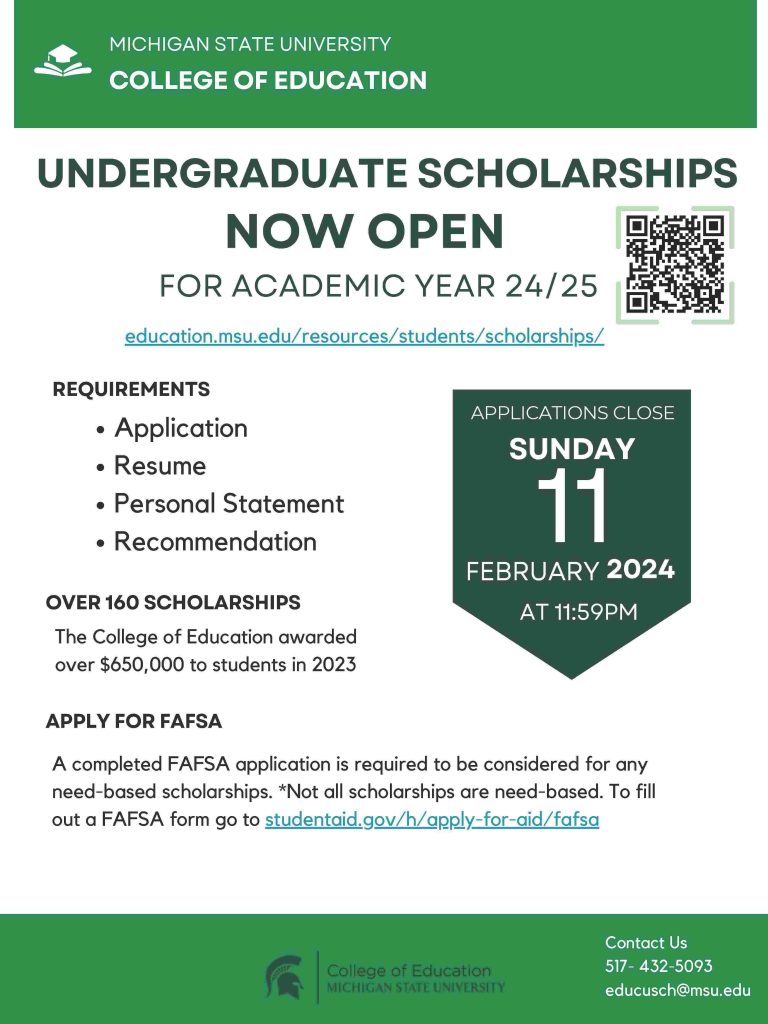 CED Scholarship Application Open