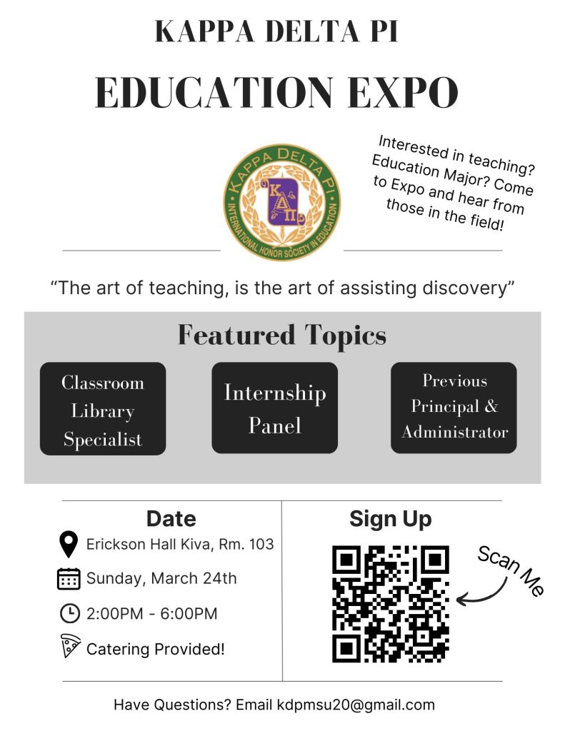 Education Expo for teacher prep students