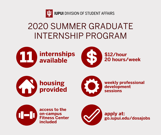 Internship Available: IUPUI Division of Student Affairs Summer Graduate Internship Program