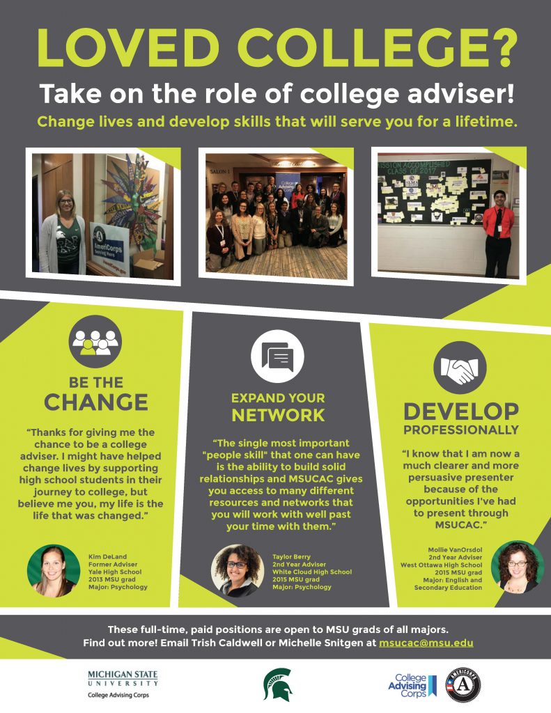 College Advising Corps – Possible Gap Year - KIN-nections