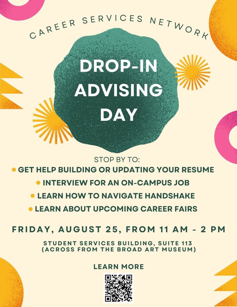 Career Services Drop-In Advising