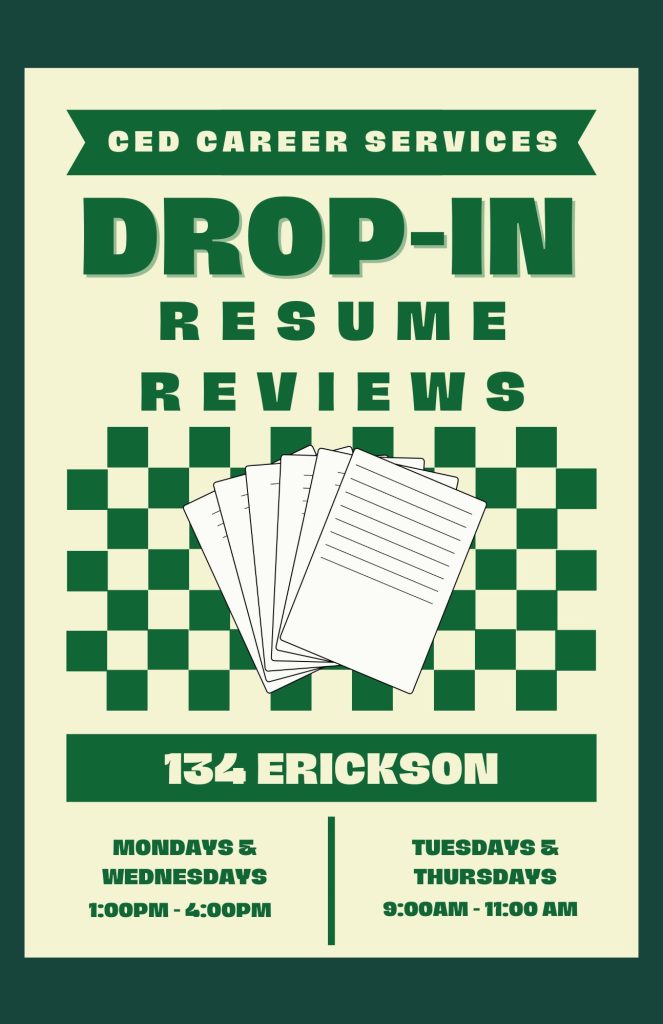 Drop-in Resume Reviews