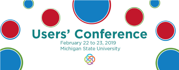 Users' Conference logo, with red and blue circles.