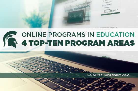 Online Programs in Education 4 Top-Ten program areas
