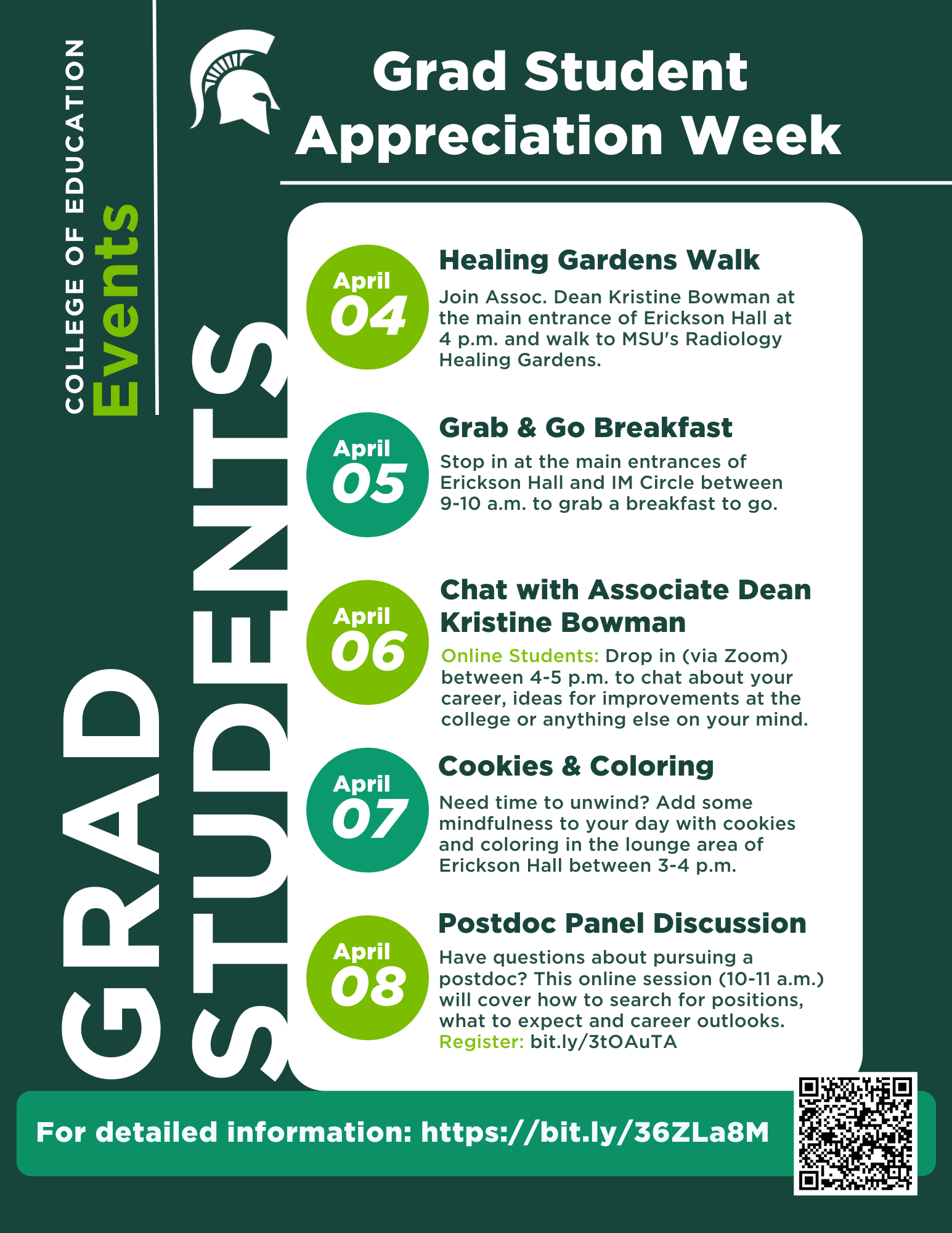 Grad Student Appreciation Week Flyer