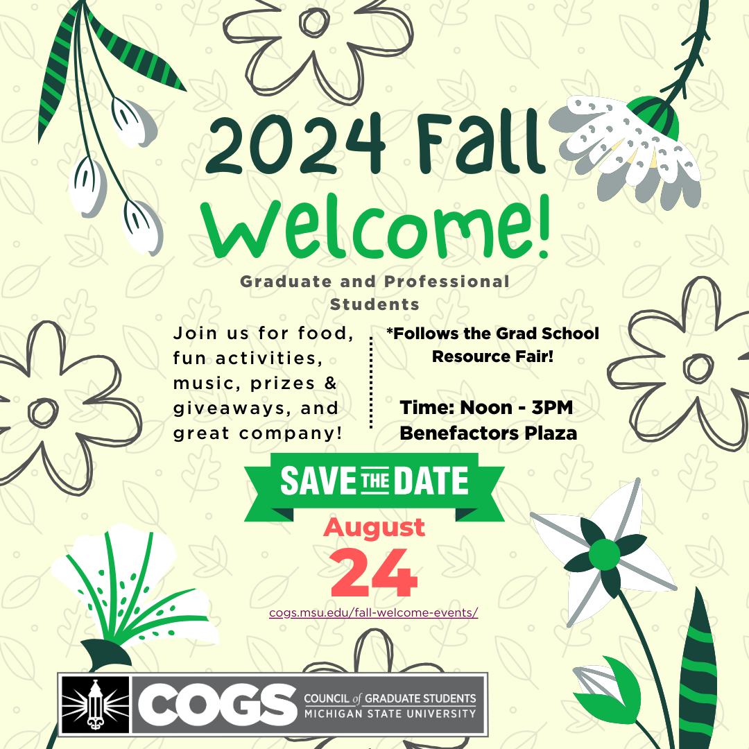 COGS Fall Welcome Event